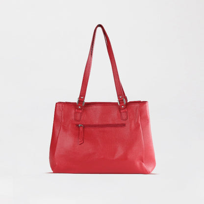 Froggie Shoes Shoes non / Red / 202-958 Bella Bianca Leather Handbag in Red - back