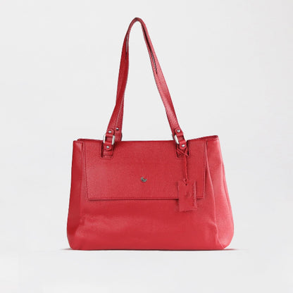 Froggie Women-s non / Red / 202-958 Bella Bianca Leather Handbag in Red - front