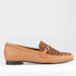Froggie Shoes Shoes 3 / Tan Multi / 12451 Loafer with Gold Trim in Tan Multi - 12451