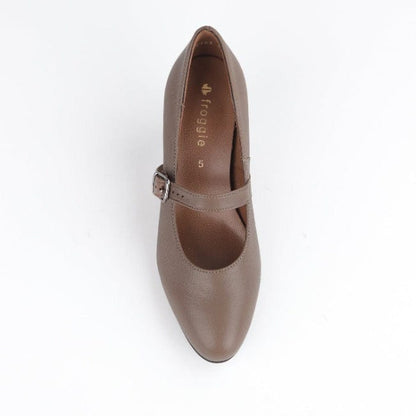 Factory Shop Shoes Mary Jane Court Shoe Stone - 12733