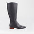 Froggie Shoes Shoes 3 / Black / 12610 Knee High Flat Boot in Black - 12610