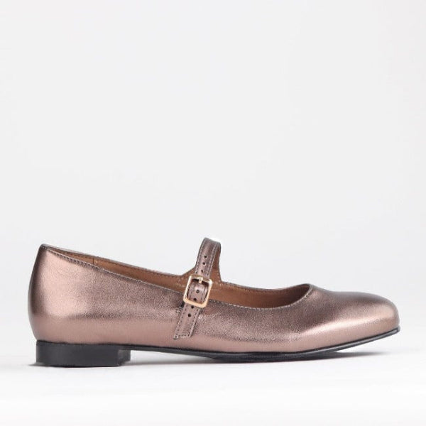 Froggie Shoes Shoes 3 / Lead Metallic / 12732 Mary Jane Bar Pump in Lead Metallic - 12732