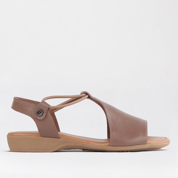 Froggie Shoes Shoes 3 / Stone / 12140 Wider Fit Sandal in Stone - 12140