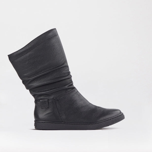 Froggie Shoes Shoes 4 / 10970 / Black Multi Mid-Calf Boot in Black - 10970