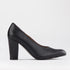 Froggie Shoes Shoes 4 / Black Multi1 / 12625 Pointed Court Shoes with Block High Heel in Black Multi1 - 12625