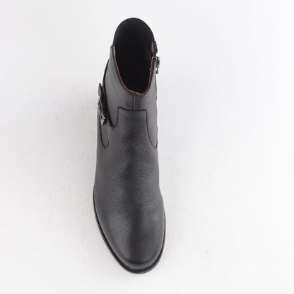 Froggie Shoes Shoes Flat Ankle Boot with Elastic in Black - 12605