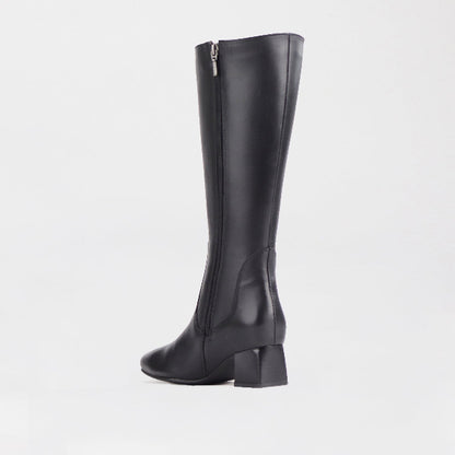 Froggie Shoes Shoes Knee High Block Heel Boot in Black - 12608