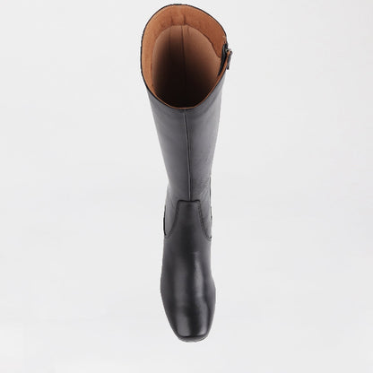 Froggie Shoes Shoes Knee High Block Heel Boot in Black - 12608