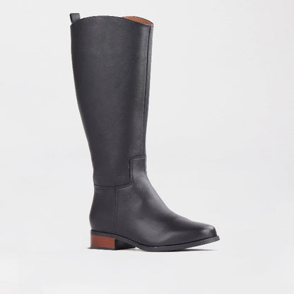 Froggie Shoes Shoes Knee High Flat Boot in Black - 12610