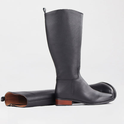 Froggie Shoes Shoes Knee High Flat Boot in Black - 12610