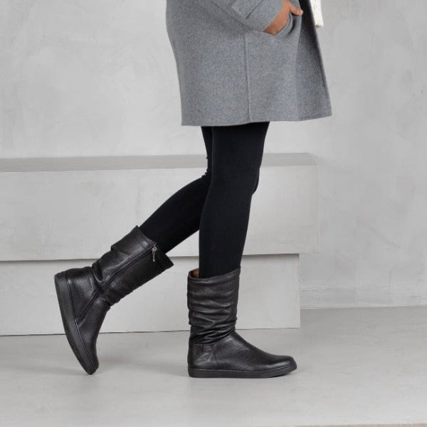 Froggie Shoes Shoes Mid-Calf Boot in Black - 10970