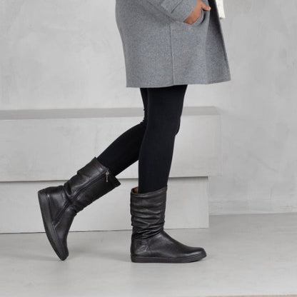 Froggie Shoes Shoes Mid-Calf Boot in Black - 10970