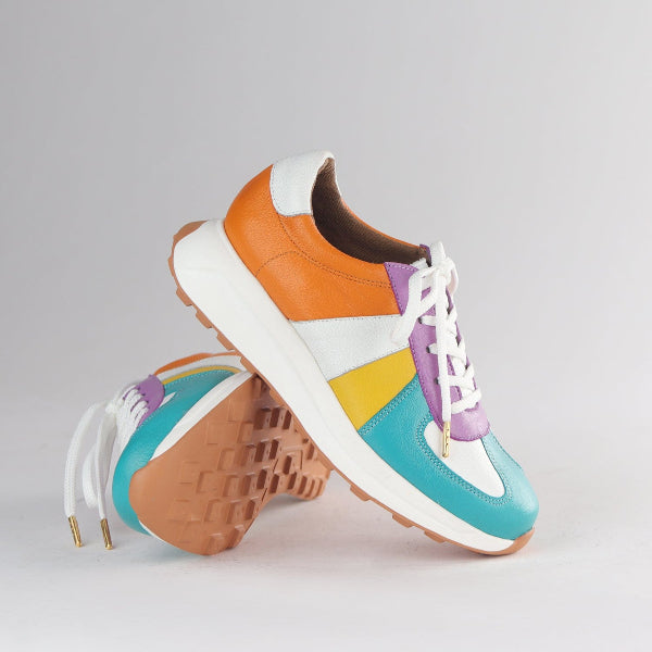Froggie Shoes Shoes Lace-up Sneaker in Bright Multi -12688