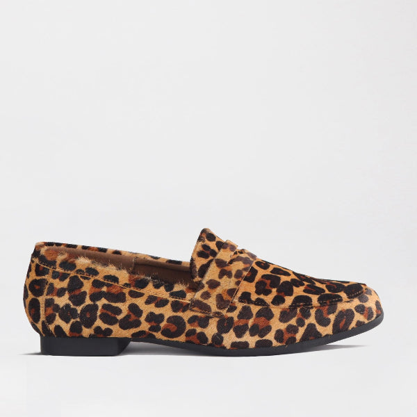 Froggie Shoes Shoes 3 / Cheetah Tan / 13029 Closed Loafer Suede in Cheetah Tan - 13029