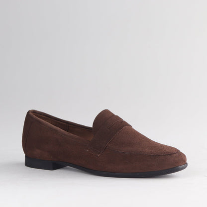Froggie Shoes Shoes Closed Loafer Suede in Brown - 13029
