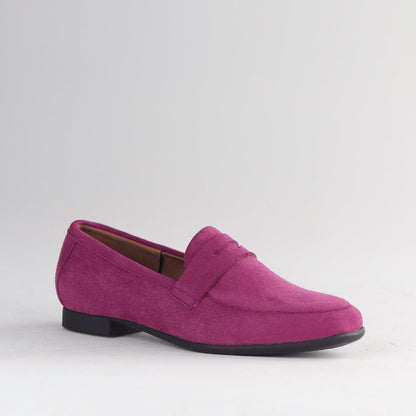Froggie Shoes Shoes Closed Loafer Suede in Mauve - 13029