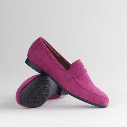Froggie Shoes Shoes Closed Loafer Suede in Mauve - 13029