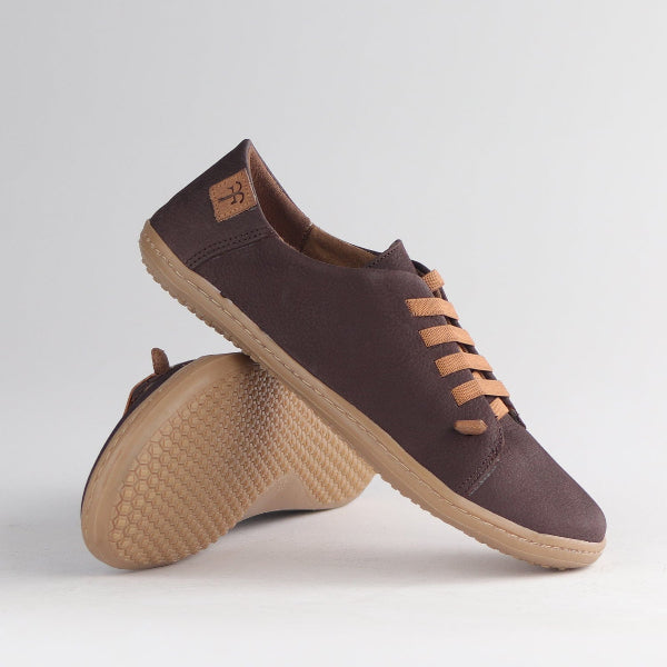 Froggie Shoes Shoes Elasticated lace Barefoot Shoe with Removable Footbed in Brown Multi - 12828