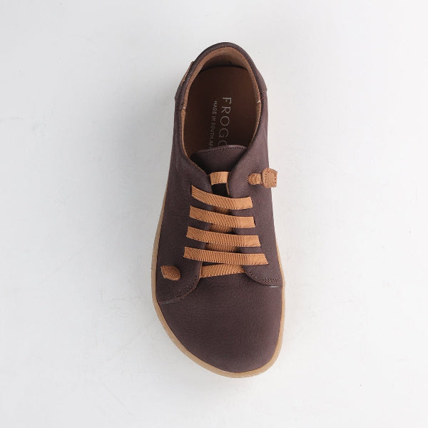 Froggie Shoes Shoes Elasticated lace Barefoot Shoe with Removable Footbed in Brown Multi - 12828