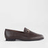 Froggie Shoes Shoes 3 / Brown / 12976 Closed Loafer with gold trim in Brown - 12976