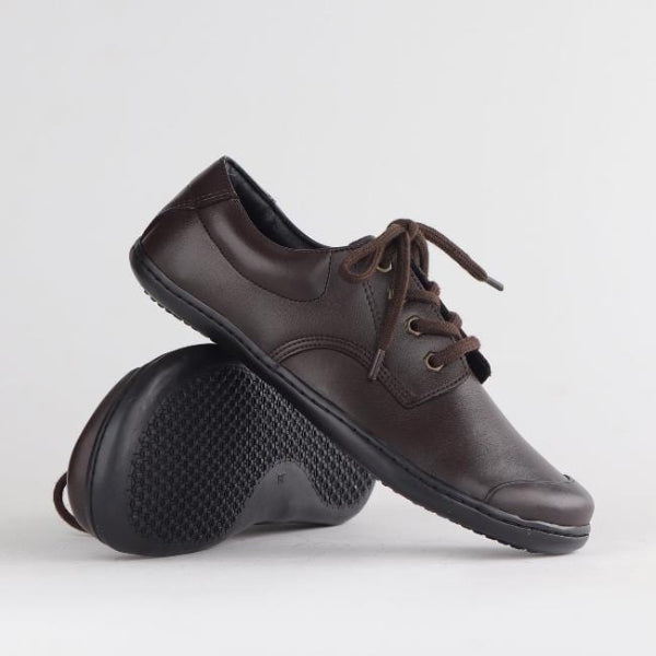 Froggie Shoes Shoes Boys Lace-up School Shoe in Brown Sizes 34-38 - 7824