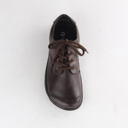 Froggie Shoes Shoes Boys Lace-up School Shoe in Brown Sizes 39-47 - 7825