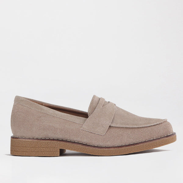 Froggie Shoes Shoes C36 / Beige / 12778 Penny Loafer in Beige - 12778