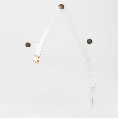 Froggie Shoes Shoes 4 / White / 12892 Sling back buckle in White STRAP ONLY - 12892