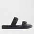 Factory Shop Shoes 3 / Black / 12919 Double Buckle Slide in Black - 12919