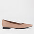 Froggie Shoes Shoes 3 / Cream / 12713 Flat Pointed Court Shoe in Nude Porcelain - 12713