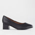 Froggie Shoes Shoes 4 / Black / 12476 Block Heel Court Shoe in Black - 12476
