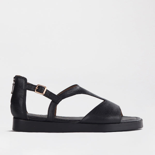 Froggie Shoes Shoes 4 / Black / 12888 Close Back T-Bar Flat Sandal in Black - 12888