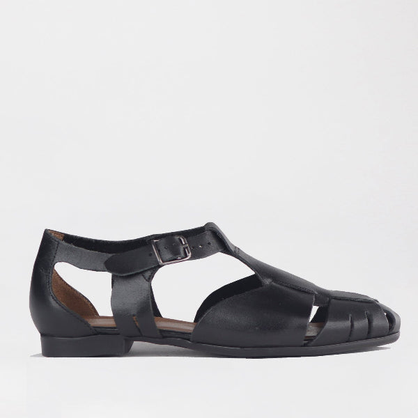 Froggie Shoes Shoes 4 / Black / 13027 Fisherman Sandal in Black - 13027