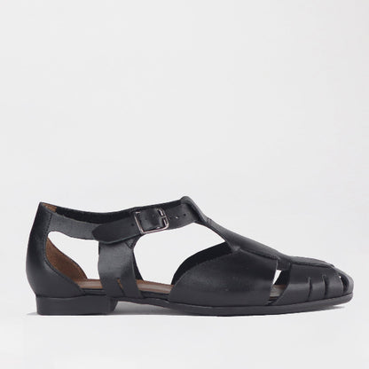 Froggie Shoes Shoes 4 / Black / 13027 Fisherman Sandal in Black - 13027