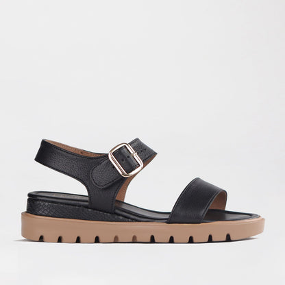 Froggie Shoes Shoes 4 / Black Multi1 / 12508 Platform Sandals in Black - 12508