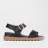 Froggie Shoes Shoes 4 / Black Multi1 / 12508 Platform Sandals in Black - 12508