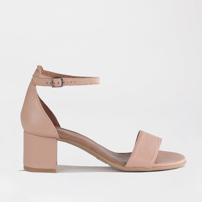 Froggie Shoes Shoes 4 / Blush / 11879 Closed back ankle strap sandal in Blush - 11879