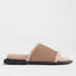 Froggie Shoes Shoes 4 / Stone / 12710 Flat Mule Sandal with Genuine Sheepskin lining in Stone - 12710