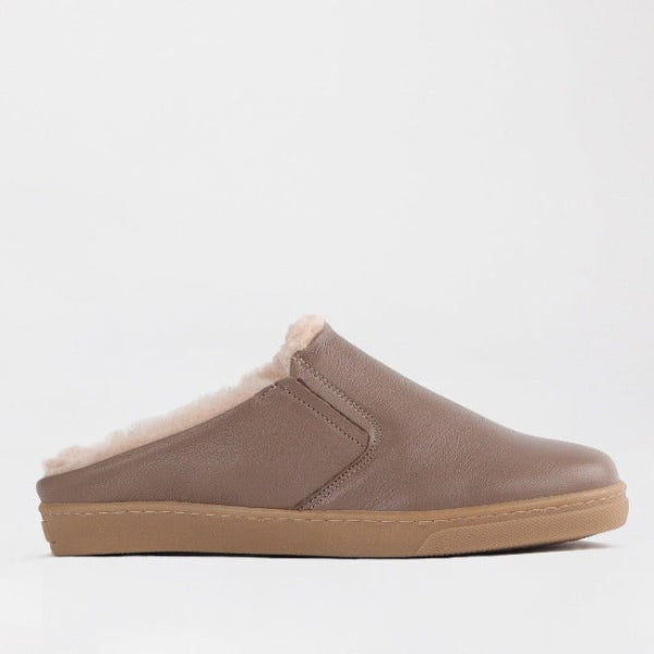 Froggie Shoes Shoes 4 / Stone / 12798 Slip-on sneakers with Sheepskin Fur Linning in Stone - 12798