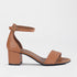 Froggie Shoes Shoes 4 / Tan / 11879 Closed back ankle strap sandal in Tan - 11879
