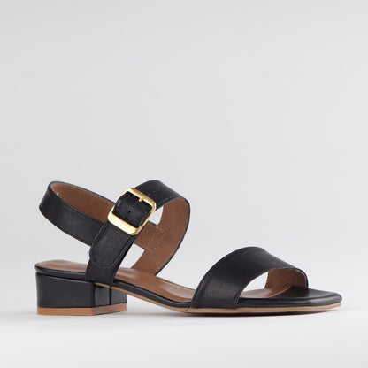 Froggie Shoes Shoes Block Heel Sandal in Black - 12408