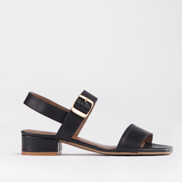 Froggie Shoes Shoes Block Heel Sandal in Black - 12408