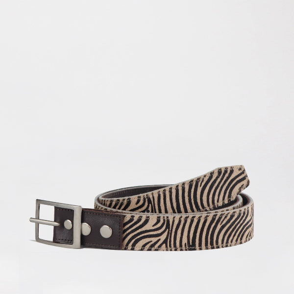 Women's Reversible Belt in Brown and Zebra -| South Africa | Local