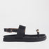 Froggie Shoes Shoes C36 / Black / 13006 Toe Jewel Flat sandal in Black - 13006