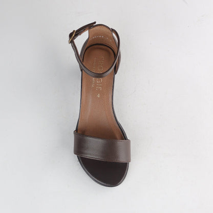 Froggie Shoes Shoes Closed back ankle strap sandal in Brown - 11879