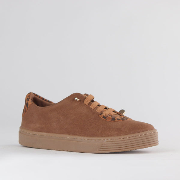 Froggie Shoes Shoes Elasticated lace-up Sneaker with Removable Footbed in Tobacco Multi - 12843