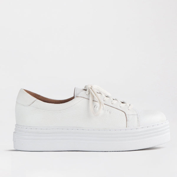 Factory Shop Shoes 4 / White / 12025 Platform Sneaker in White - 12025