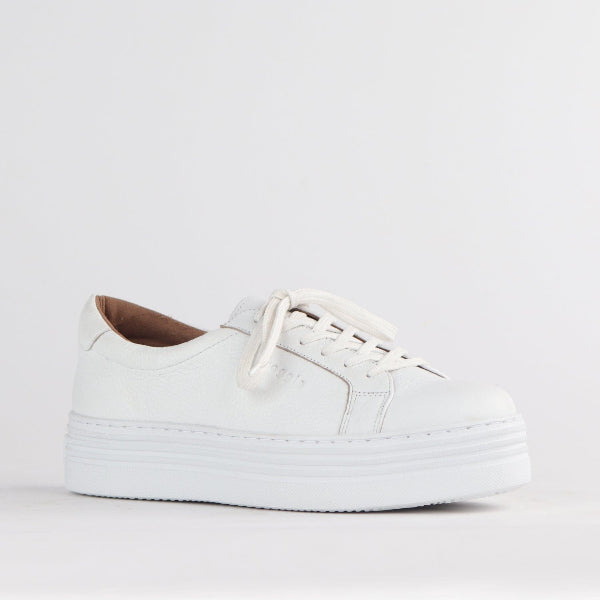 Factory Shop Shoes Platform Sneaker in White - 12025