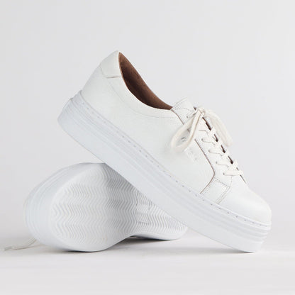 Factory Shop Shoes Platform Sneaker in White - 12025
