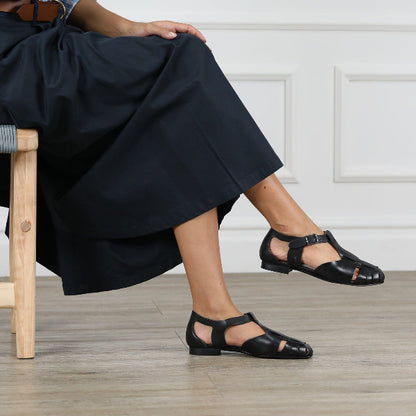 Froggie Shoes Shoes Fisherman Sandal in Black - 13027